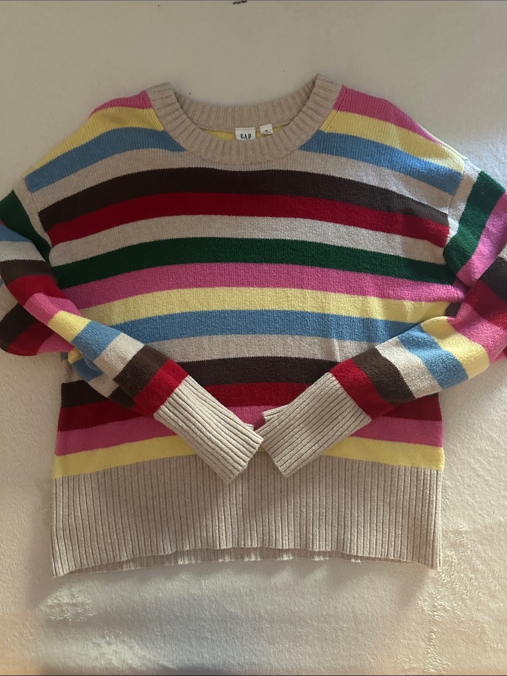 GAP Striped Crewneck Sweater